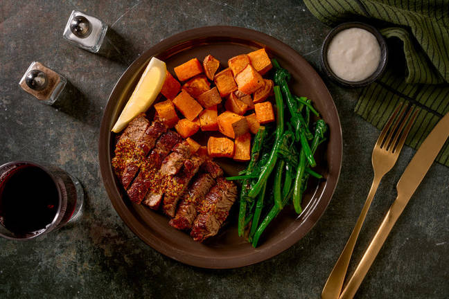 Honey-Mustard Glazed Lamb Backstrap