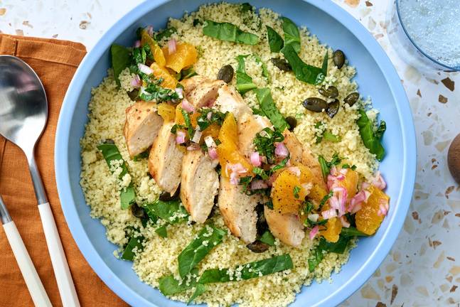 Paloma Chicken and Orange-Mint Salsa