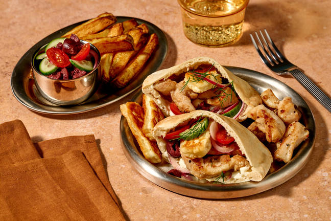 Ultimate Zesty Chicken & Haloumi-Stuffed Pita