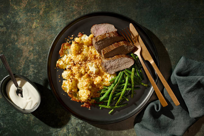 Deluxe Beef Eye Fillet & Cheesy Cauliflower