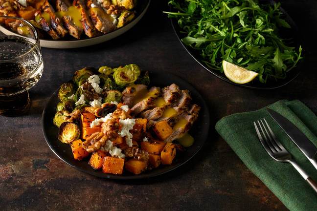 Herby Pork Tenderloin & Butter Roasted Veg