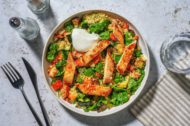 Chermoula-Honey Pork & Veggie Couscous