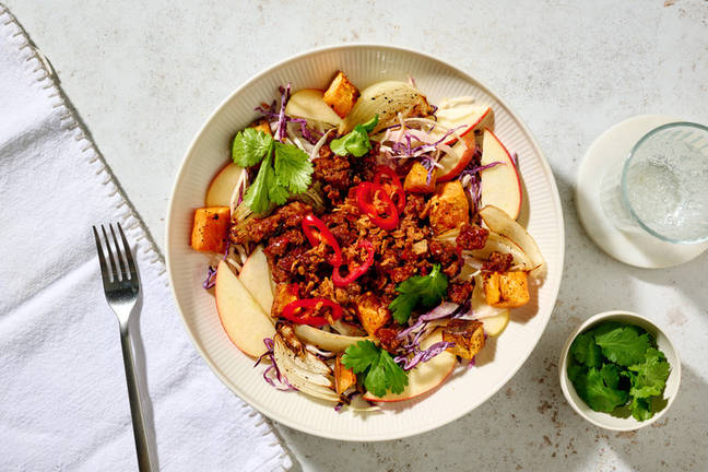 Thai-Style Lean Beef & Loaded Cabbage Slaw