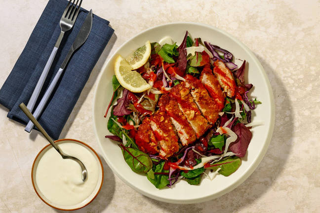 Peanut-Crumbed Pork Schnitzel & Slaw