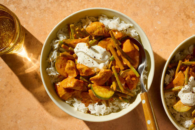 Easy Chicken Veggie Korma Curry