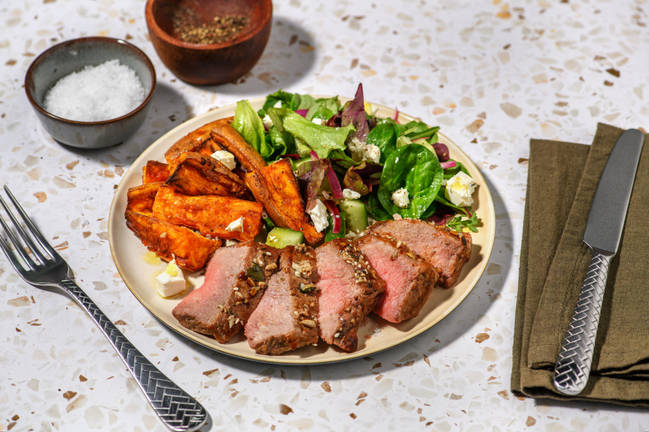 Dukkah Roasted Lamb & Sweet Potato Wedges