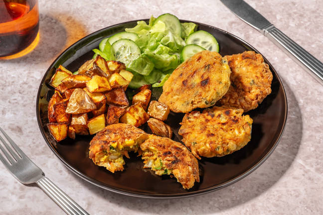 Golden Halloumi & Veggie Fritters