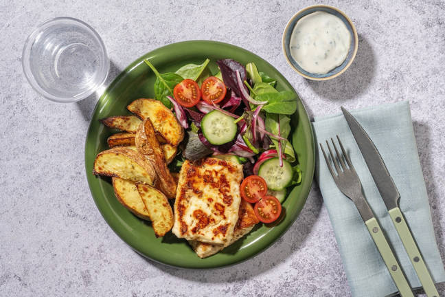 Greek-Style Halloumi & Oregano Wedges