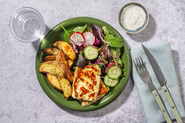 Greek-Style Halloumi & Oregano Wedges