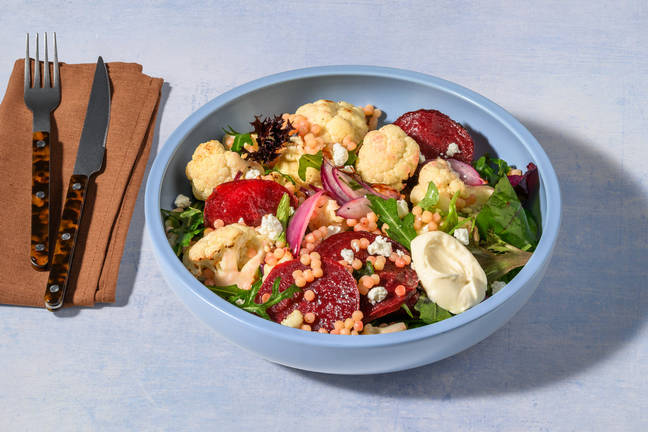 Roast Cauliflower & Goat Cheese Salad