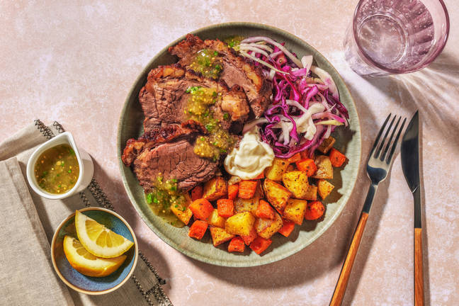 Roast Lamb Rump & Homemade Salsa Verde