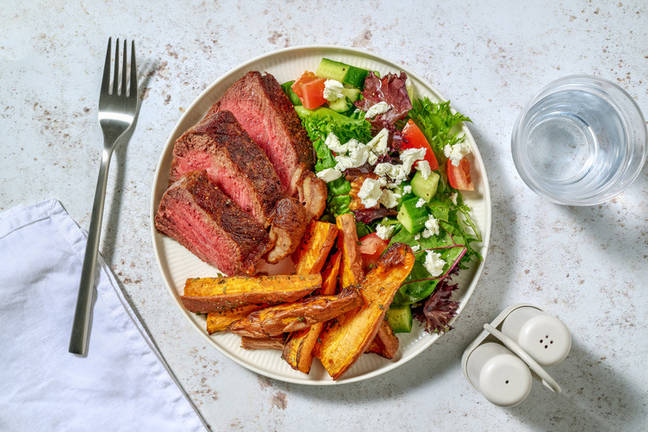 Classic Roast Lamb & Sweet Potato Wedges