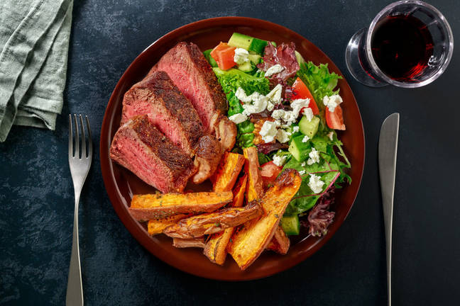 Classic Roast Lamb & Sweet Potato Wedges