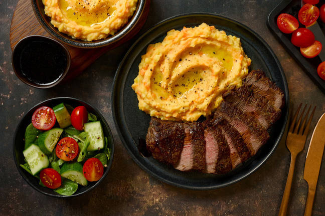 Grand Roast Lamb & Potato-Carrot Mash