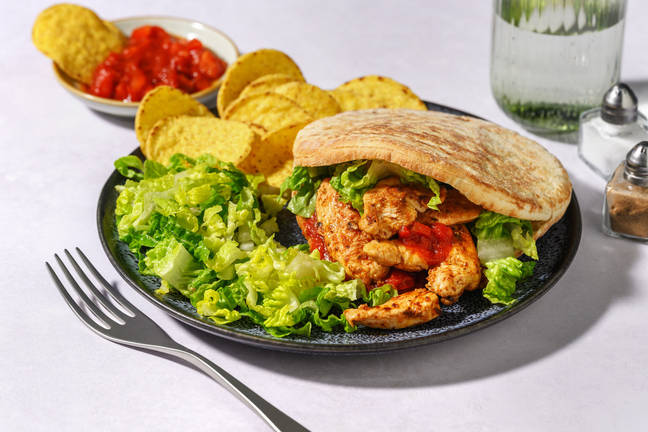 Tex-Mex Chicken & Relish Pita Pockets