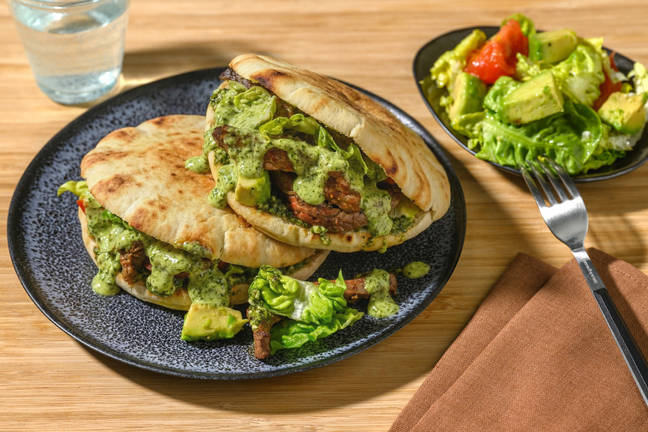 Easy As Medi-Spiced Beef Pita Pockets