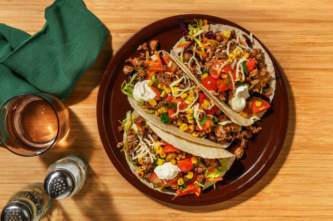 Fuss-Free Cheesy Beef & Pork Tacos
