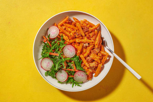 Creamy Chorizo & Tomato Fasta-Pasta