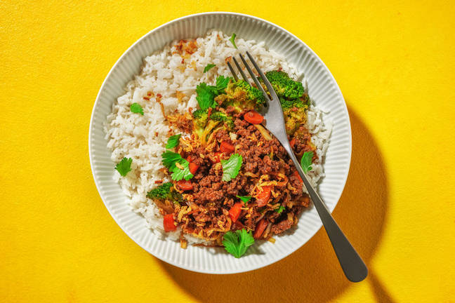 Superquick Hoisin Beef & Pork Stir-Fry