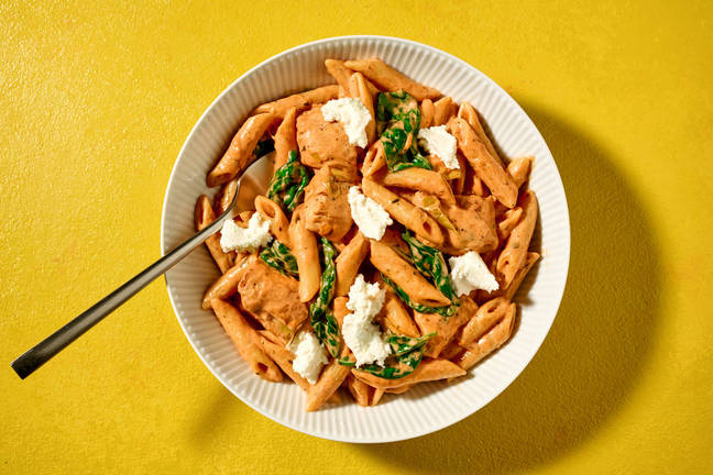 No Chop Chicken & Tomato Ricotta Penne