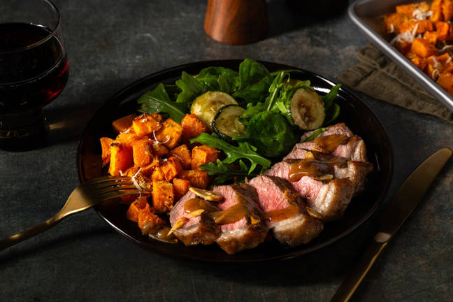 Prime Sirloin Steak & Parmesan Roast Pumpkin