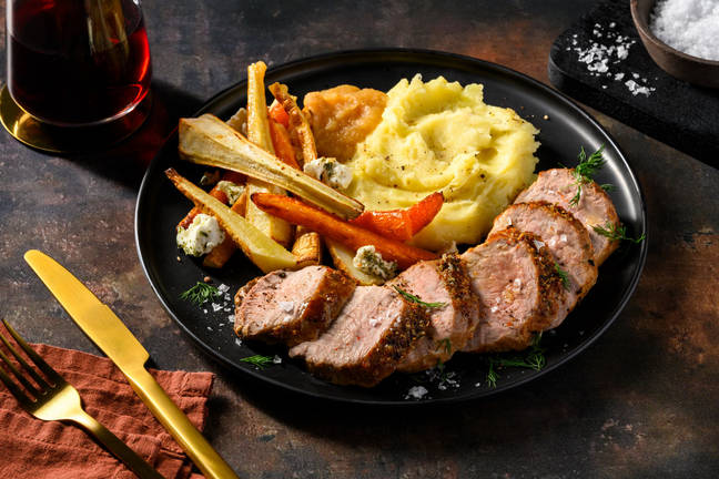 Premium Pork Fillet & Duck Fat Roast Veg