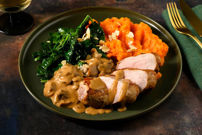 Grand Roast Pork & Creamy Mushroom Sauce