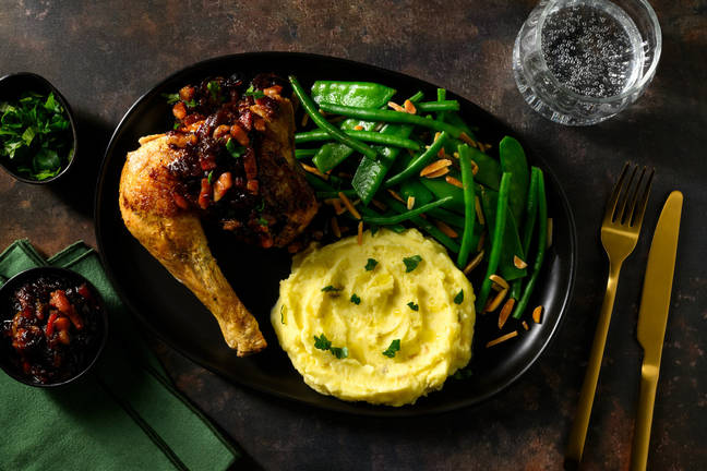 Bacon Jam Roast Chicken & Sour Cream Mash