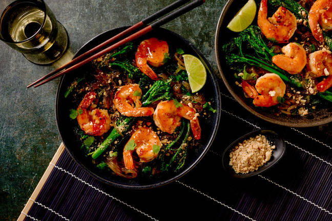Thai Assam Prawn & Ginger Noodle Stir-Fry