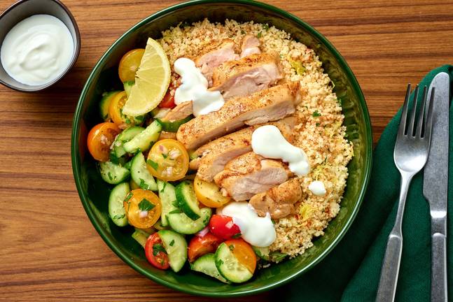 Harissa-Honey Chicken Thighs and Lemon Couscous