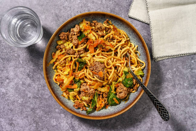 No Chop Sweet Soy Beef & Noodle Stir-Fry