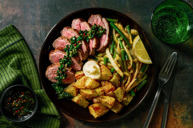 Rich Roast Lamb Rump & Salsa Verde