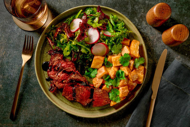 Balsamic-Glazed Roast Lamb & Tuscan Potatoes