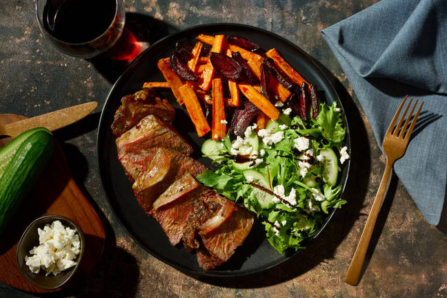 Prime Pepper Roast Lamb & Veggie Fries
