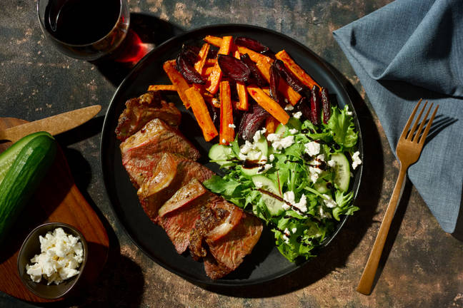 Prime Pepper Roast Lamb & Veggie Fries