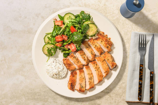 Nonna's Easy Pork Cotoletta & Garden Salad