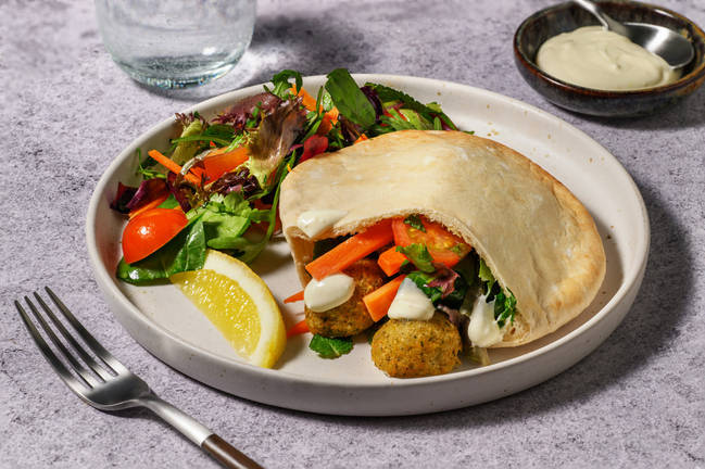 Easy As Spinach Falafel Pita Pockets 