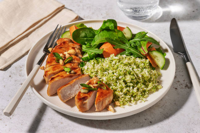 Glazed Vietnamese Pork & Veggie Rice Bowl