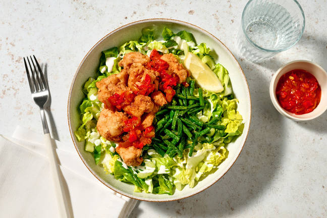 Easy As Smokey Fried Chicken & Creamy Salad