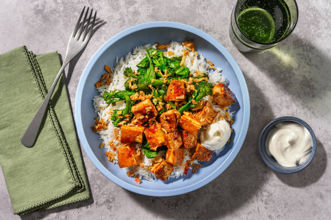 Sweet Chilli-Glazed Tofu & Sautéed Greens