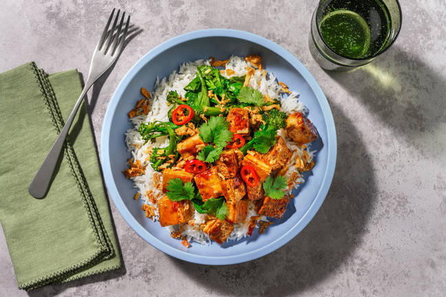 Sweet Chilli-Glazed Tofu & Baby Broccoli