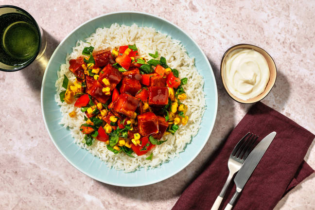 American BBQ Tofu & Charred Corn Bowl