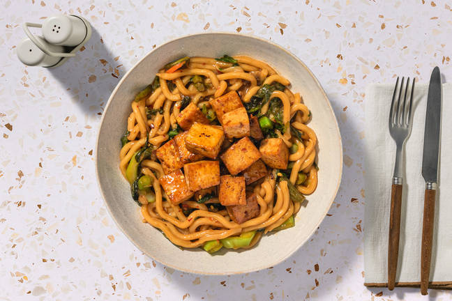 Sweet Soy Tofu & Katsu Udon Noodles