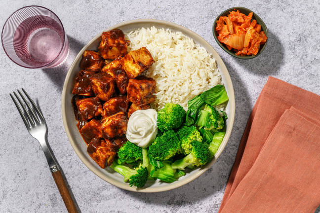 Korean-Style Tofu & Garlic Rice