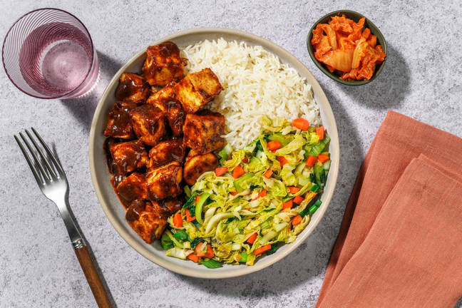Korean-Style Tofu & Garlic Rice