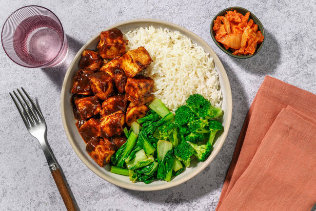 Korean-Style Tofu & Garlic Rice