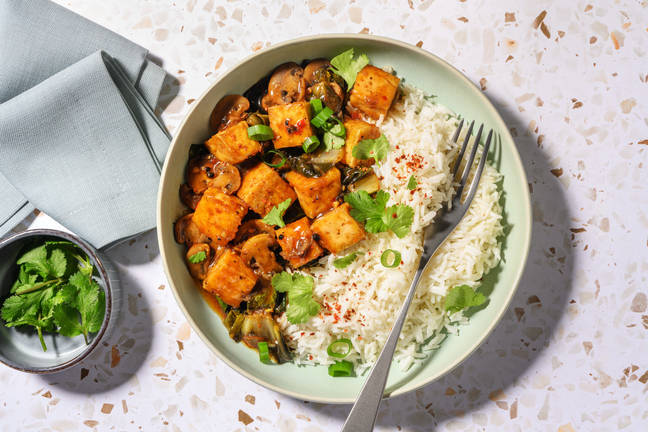 Mapo-Style Tofu & Garlic Rice