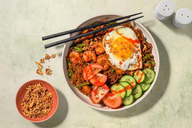 Indonesian Prawn Nasi Goreng & Vibrant Veg
