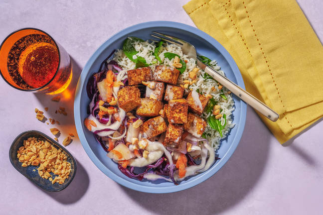 Caribbean Tofu & Creamy Coconut Sauce