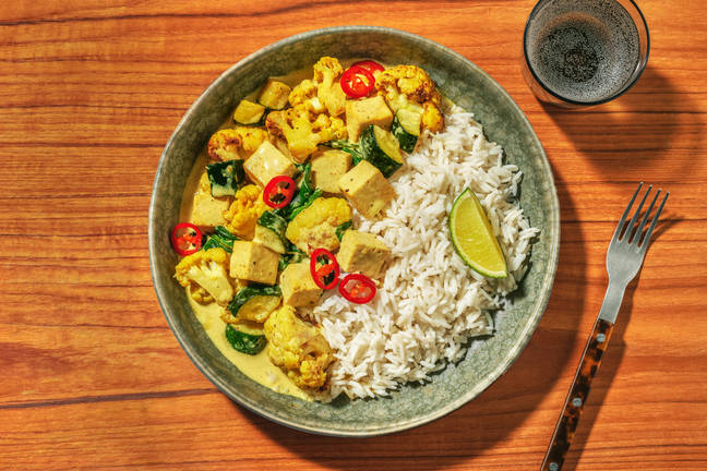 Sri Lankan Tofu & Roast Cauliflower Curry